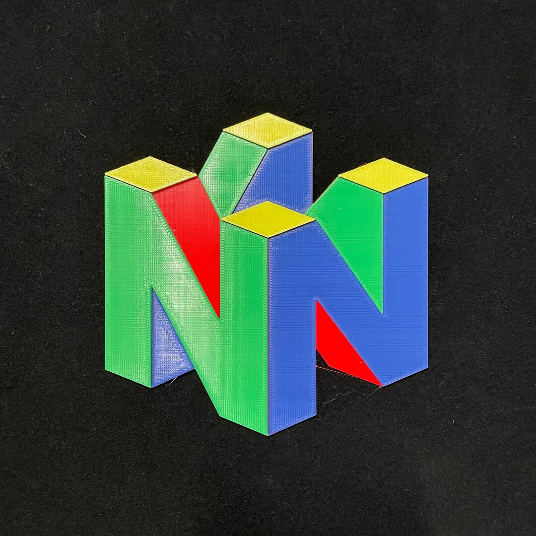 Nintendo 64 Logo 3D Printed Nintendo Fan Gift 3D Printed Signs MakerPlace by Michaels